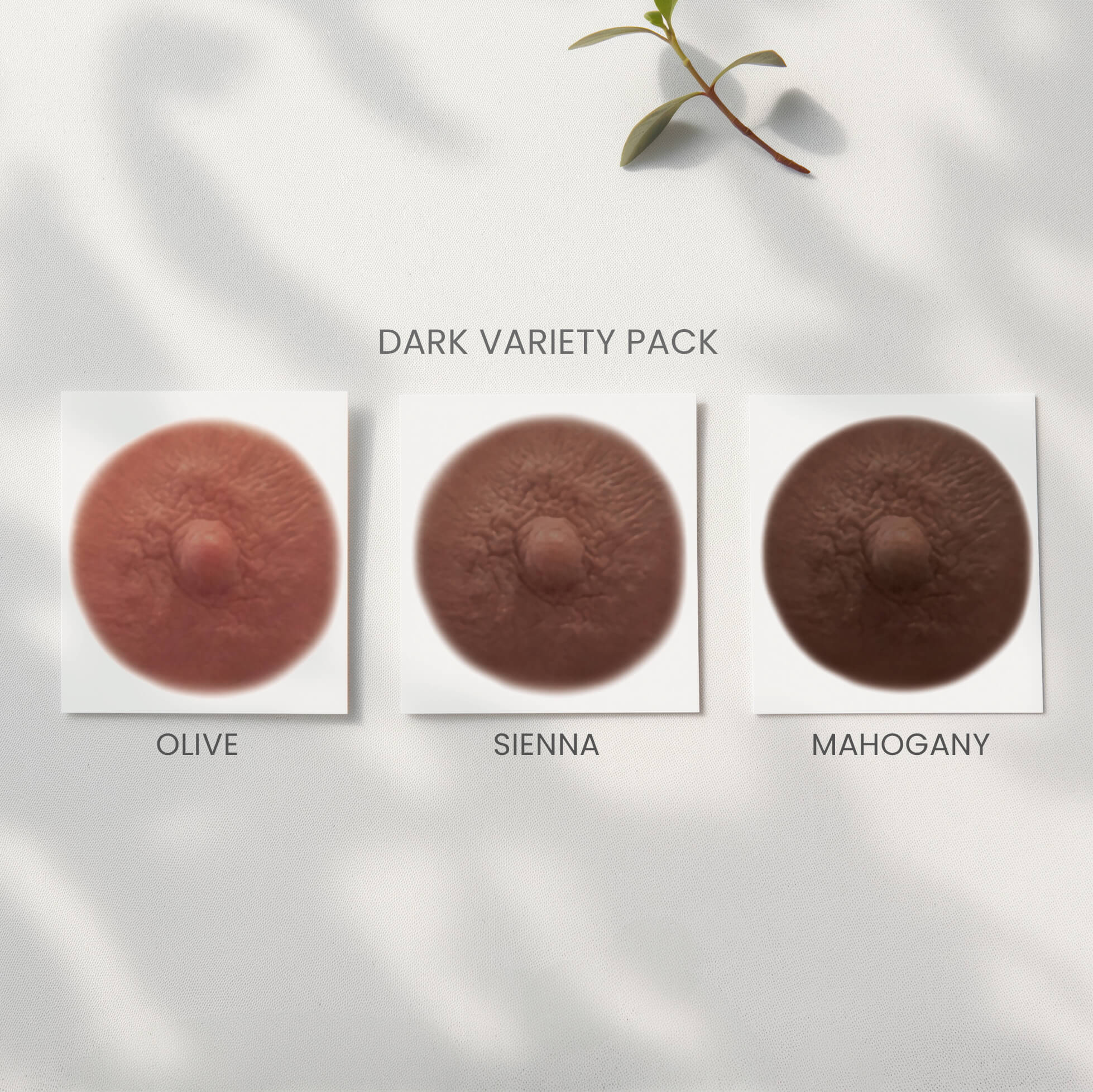 Dark variety pack post mastectomy temporary nipples tattoo due to breast cancer