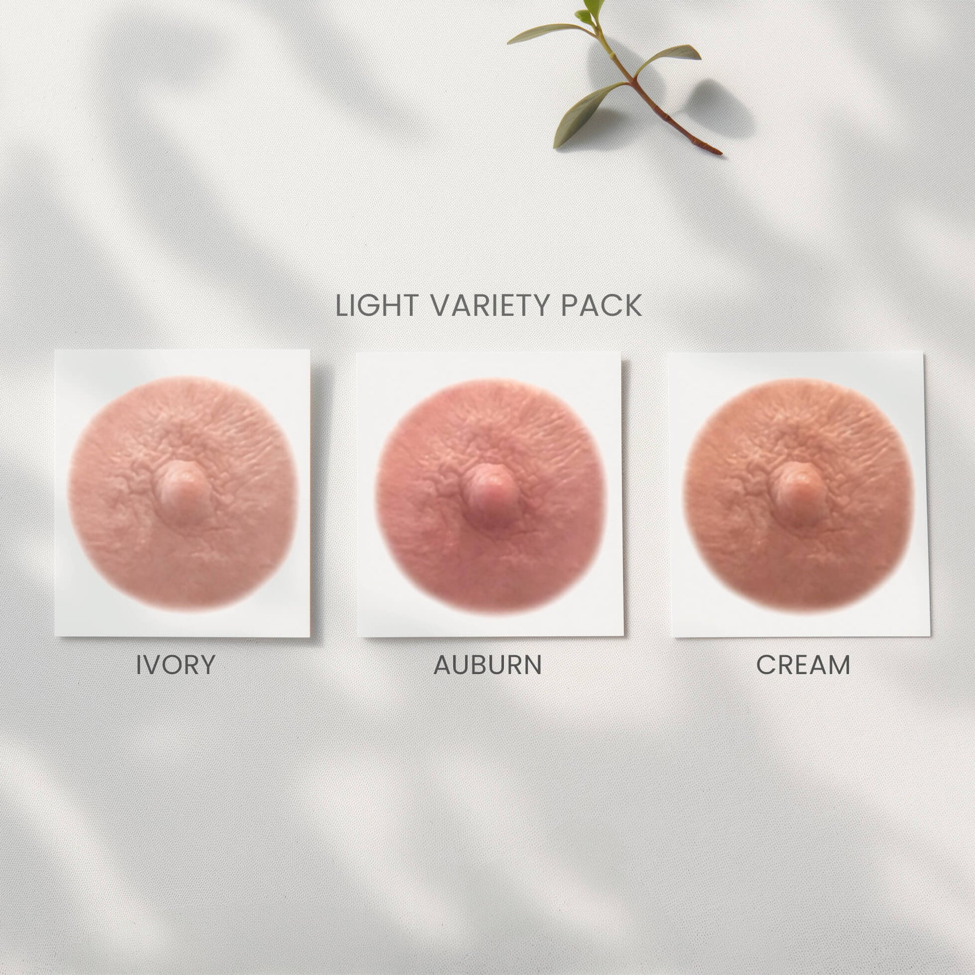 Light variety pack post mastectomy temporary nipples tattoo due to breast cancer