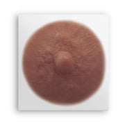 Olive shade post mastectomy temporary nipple tattoo due to breast cancer