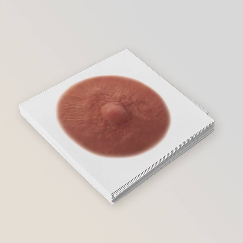 Stack of multiple post mastectomy temporary nipple tattoos  for women who've undergone mastectomies due to breast cancer in olive shade