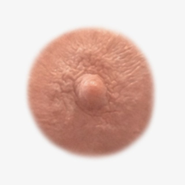 Cream temporary nipple tattoo