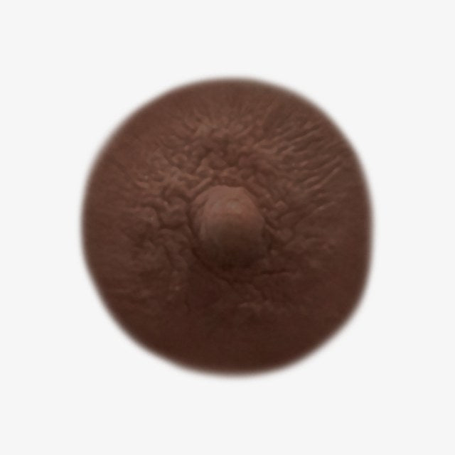 Mahogany temporary nipple tattoo