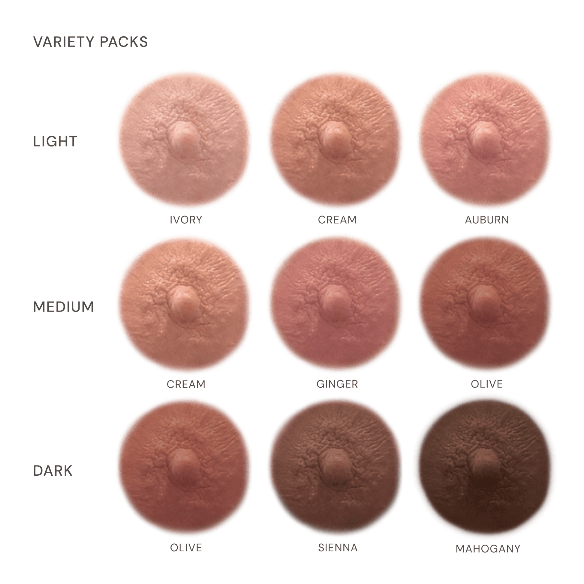 MEDIUM VARIETY PACK - Temporary Nipple Tattoos