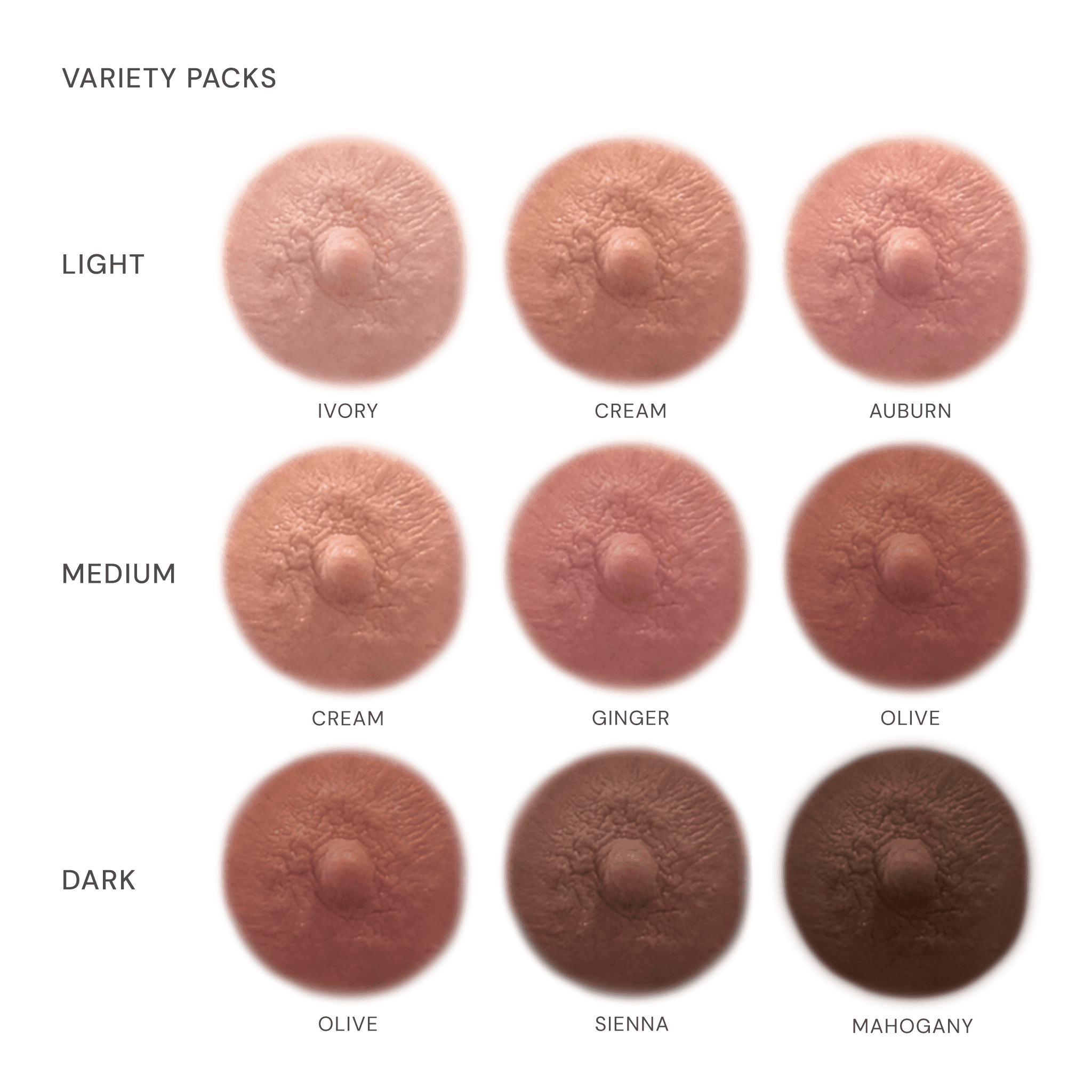 MEDIUM VARIETY PACK - Temporary Nipple Tattoos