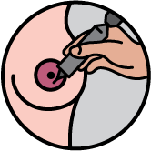 Illustration of a hand holding a tattoo machine