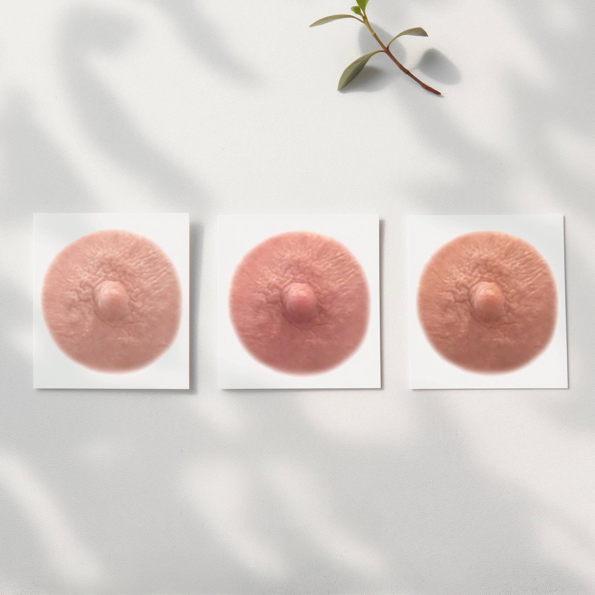 Light variety pack post mastectomy temporary nipples tattoo due to breast cancer