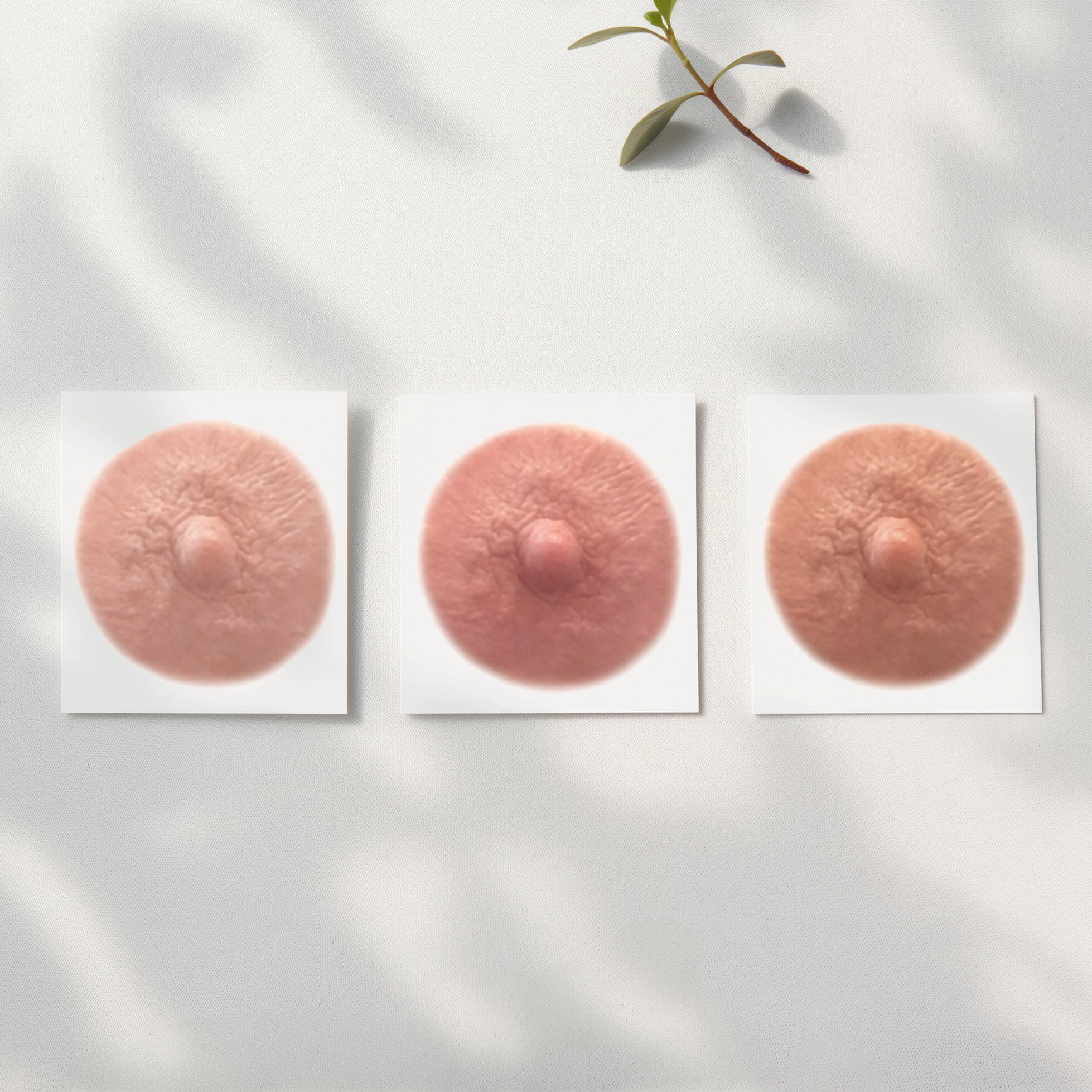 Light variety pack post mastectomy temporary nipples tattoo due to breast cancer