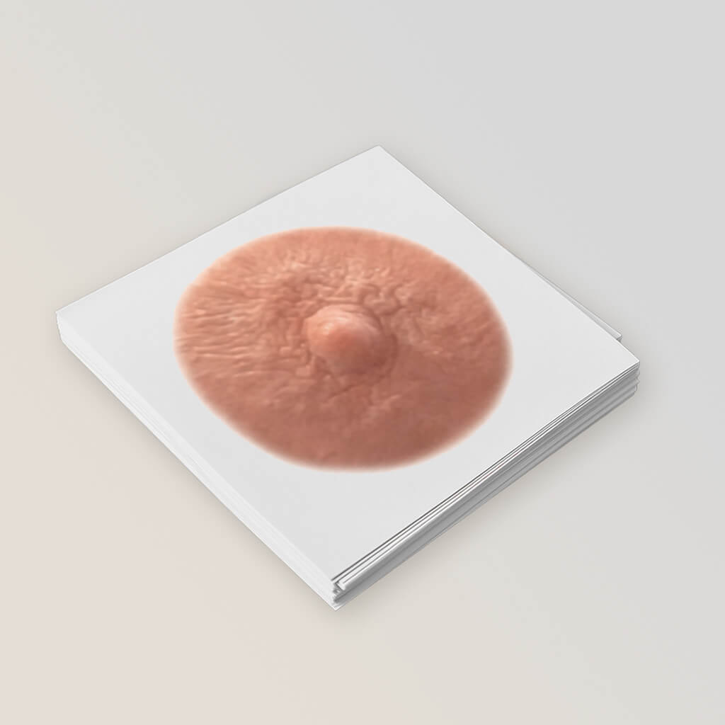 Stack of multiple post mastectomy temporary nipple tattoos  for women who've undergone mastectomies due to breast cancer in cream shade